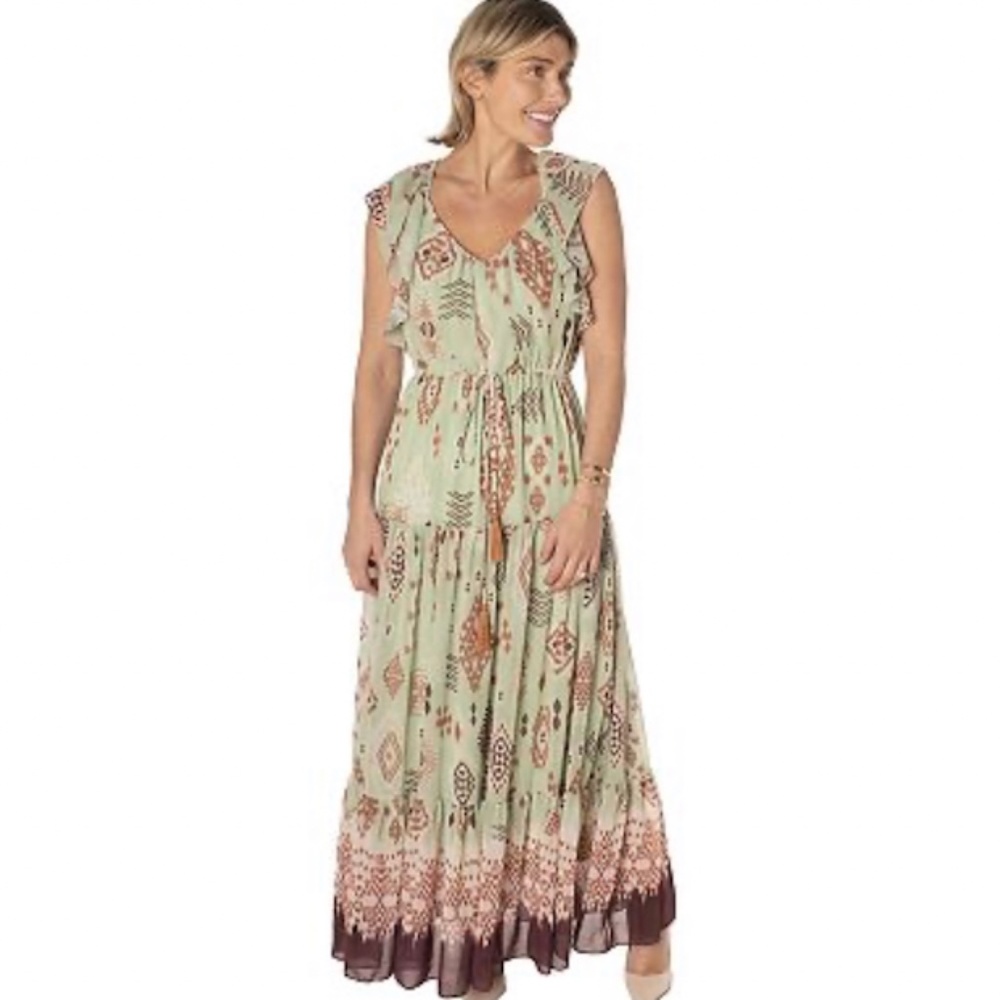 Almost new Taylor aztec print maxi dress